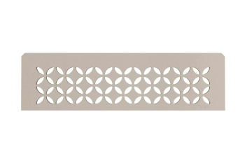 Schlüter STRSNS1D5TSC Wzór FLORAL SHELF-N-S1 Aluminium z powłoką strukturalną kremowe - 300 mm - 87 mm - 4 mm