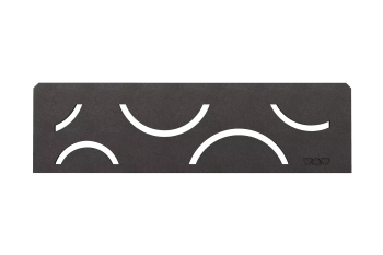 Schlüter STRSNS1D5TSDA Wzór FLORAL SHELF-N-S1 Aluminium z powłoką strukturalną ciemny antracyt - 300 mm - 87 mm - 4 mm