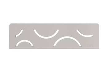 Schlüter STRSNS1D6TSBG Wzór CURVE SHELF-N-S1 Aluminium z powłoką strukturalną beżowoszare - 300 mm - 87 mm - 4 mm