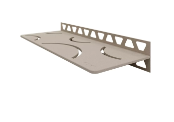 Schlüter STRSWS1D6TSC Wzór CURVE SHELF-W-S1 Aluminium z powłoką strukturalną kremowe - 300 mm - 115 mm - 4 mm