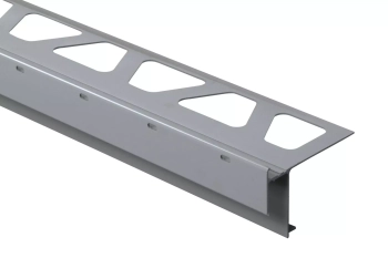 Schlüter STRRAKE18GM Balkonowy profil brzegowy z okapnikiem BARA-RAKE Szary metaliczny - 2500 mm - 50 mm - 18 mm