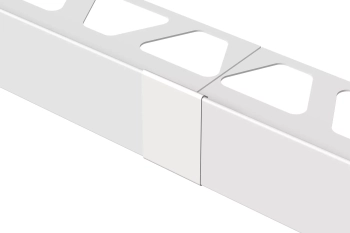Schlüter STRV/RT25/40BW Narożniki wewnętrzne i zewnętrzne 90st, zaślepki i łączniki BARA-RT Biel brylantowa - 40 mm - 25 mm - 0.57 mm