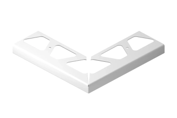 Schlüter STRE90/RW120BW Narożnik zewnętrzny 90st, aluminium barwnie powlekane BARA-RW Biel brylantowa - 120 mm - 1.45 mm