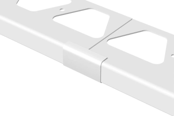Schlüter STRV/RW120BW Łącznik, aluminium barwnie powlekane BARA-RW Biel brylantowa - 120 mm - 0.57 mm