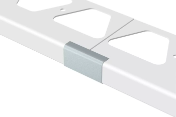 Schlüter STRV/RW75GM Łącznik, aluminium barwnie powlekane BARA-RW Szary metaliczny - 75 mm - 0.57 mm