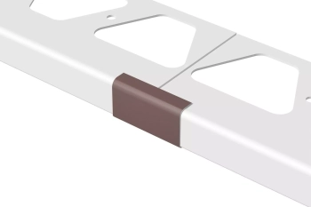 Schlüter STRV/RW95SB Łącznik, aluminium barwnie powlekane BARA-RW Czarnobrązowy - 95 mm - 0.57 mm