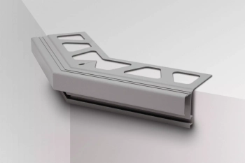 Schlüter STRE135/RTKE15GM Narożnik zewnętrzny 135st BARA-RTKE Szary metaliczny - 15 mm