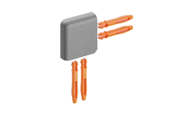 Schlüter STREV/J125TSG Narożnik zewnętrzny z kątem 90st, aluminium z powłoką strukturalną JOLLY-TS Aluminium z powłoką strukturalną szare - 12.5 mm