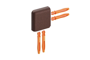 Schlüter STREV/J125TSR Narożnik zewnętrzny z kątem 90st, aluminium z powłoką strukturalną JOLLY-TS Aluminium z powłoką strukturalną rdzawy - 12.5 mm
