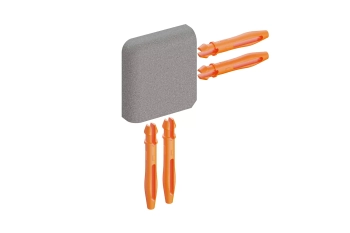 Schlüter STREV/J140TSSG Narożnik zewnętrzny z kątem 90st, aluminium z powłoką strukturalną JOLLY-TS Aluminium z powłoką strukturalną szary kamienny - 14 mm