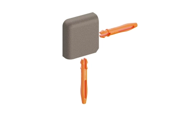 Schlüter STREV/J80TSB Narożnik zewnętrzny z kątem 90st, aluminium z powłoką strukturalną JOLLY-TS Aluminium z powłoką strukturalną beżowe - 8 mm