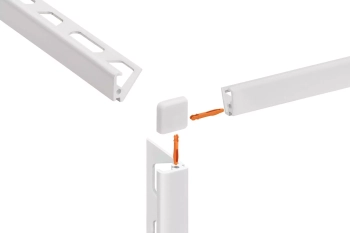 Schlüter STREV/J80TSBG Narożnik zewnętrzny z kątem 90st, aluminium z powłoką strukturalną JOLLY-TS Aluminium z powłoką strukturalną beżowoszare - 8 mm