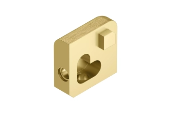 Schlüter STREV/J80AMGB Narożnik zewnętrzny z kątem 90st, pełne aluminium JOLLY-AE Aluminium anodowane szczotkowane mosiądz - 8 mm