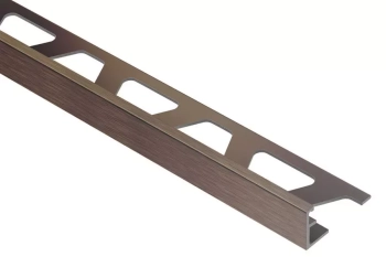Schlüter STRA60ABGB Profil wykończeniowy z anodowanego aluminium SCHIENE-AE Aluminium anodowane szczotkowane brąz antyczny - 2500 mm - 6 mm