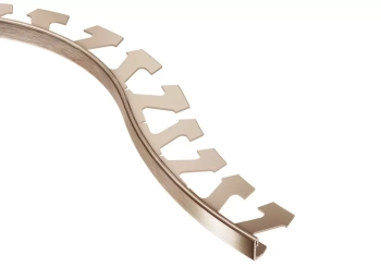 Schlüter STRR/A80AKGB Profil wykończeniowy z anodowanego aluminium SCHIENE-AE Aluminium anodowane szczotkowane miedź - 2500 mm - 8 mm