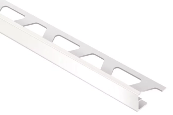 Schlüter STRA125W Profil zakończeniowy z malowanego proszkowo aluminium SCHIENE-AC Biały - 2500 mm - 12.5 mm