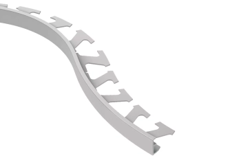 Schlüter STRR/A60PG Profil zakończeniowy z malowanego proszkowo aluminium SCHIENE-AC Szary pastelowy - 2500 mm - 6 mm