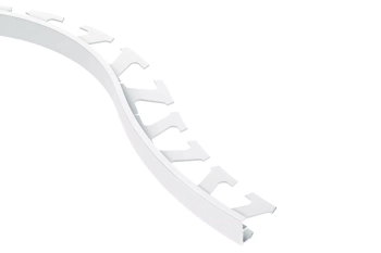 Schlüter STRR/A60W/300 Profil zakończeniowy z malowanego proszkowo aluminium SCHIENE-AC Biały - 3000 mm - 6 mm