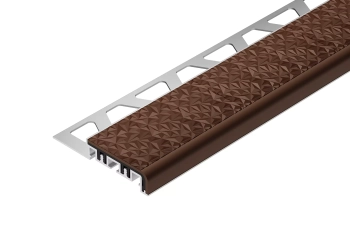 Schlüter STRTVL42NB90/300 Estetyczny profil schodowy zgodny z normami TREP-V Brąz orzechowy - 3000 mm - 42 mm - 9 mm
