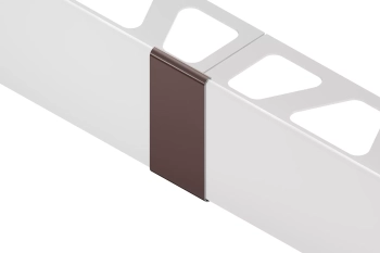 Schlüter STRV/RTC20/80SB Narożniki zewnętrzne 90st i łączniki BARA-RTC Czarnobrązowy - 20 mm