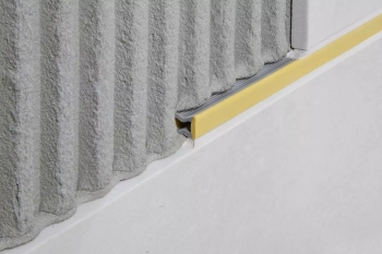 Schlüter STREZC/CG6 Profile kompensacyjne i dekoracyjne DILEX-EZ 6 i 9 Wkładka chromowana kadmowa żółć - 2500 mm - 7 mm - 6 mm