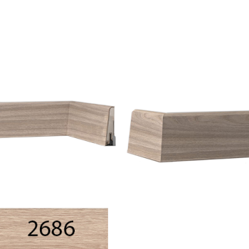 Listwa przypodłogowa Doellken Usl60 Clip 2686 Dąb Złocisty miodowy 2686