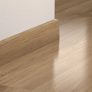 Listwa przypodłogowa, prosta - modern plank 9 mm, domestic elegance Listwa przyścienna do parkietu Pergo™ PGPSK04390 Dąb Naturalny Beżowy - Listwa - 2400 mm - 14 mm - 77 mm