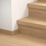 Laminowane nakładki na schody - Eligna Quick-Step QSSTRBEL00915 Dąb biały satynowy - 1330 mm - 79 mm - 59 mm