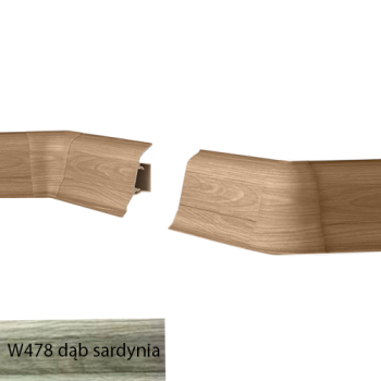 Listwa przypodłogowa Doellken Slk50 Dąb Sardynia 50X25X2,5m W478