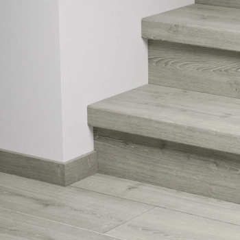Laminowane nakładki na schody - Capture Quick-Step QSSTRBSIG04765 Dąb szczotkowany szary - 1330 mm - 135 mm - 59 mm