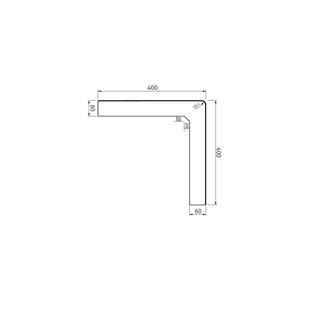 Tarkett™ 1433004 Narożniki Schodowe Z Pcv Sb 2 Black (1 Box Of 20 Pieces) - Listwa - 400 mm - 400 mm
