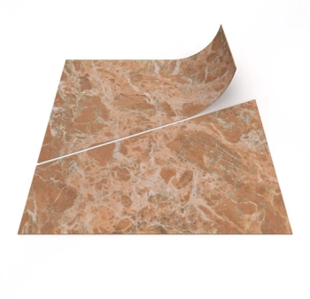 Panele winylowe FORBO 63788DR5 Peach marble trapezoid (50x50 cm) Allura Material - Panel - 500 mm - 500 mm - 2.2  mm