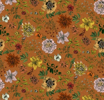 Wykładzina dywanowe FORBO 270003FR Dahlia bouquet XS terra Flotex Vision FR - Rolka - 4.3  mm