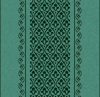 Wykładzina dywanowe FORBO 250205FR Marquis Border Menthe Flotex Vision FR - Rolka - 4.3  mm