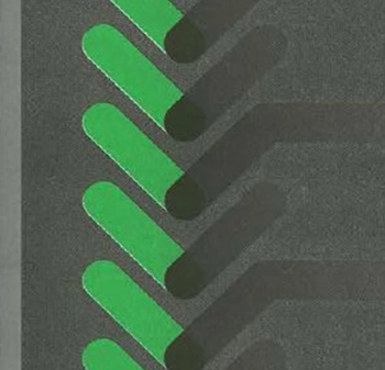 Wykładzina dywanowe FORBO 001381FR Compostion Green Lines Flotex Vision Fr Biblioteka Cyfrowa - Rolka - 3.3  mm