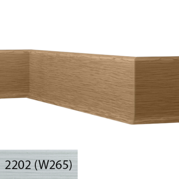 Listwa przypodłogowa Doellken Hsl8 W265 Srebrno Szary 2,5m W265