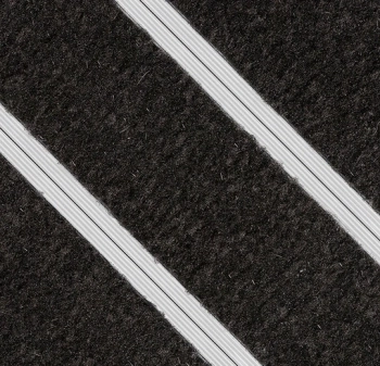 Mata wejściowa FORBO 260275 10mm Standard Chevron - 4750 warm black Nuway Connect Plus Chevron - Płytka - 2400 mm - 600 mm - 10  mm
