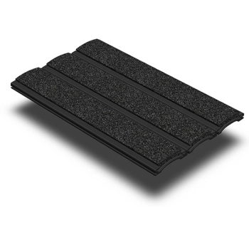 Mata wejściowa FORBO 238390 Grid Black Ano - 5721 Hurricane Grey Nuway Grid Black Anodised - Płytka - 400 mm - 3500 mm - 12  mm