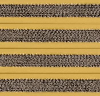 Mata wejściowa FORBO 214665 Tuftiguard Gold Ano. – Classic Grey Wiper - Closed Nuway Tuftiguard Anodised - Płytka - 400 mm - 3500 mm - 12  mm