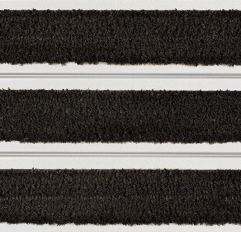 Mata wejściowa FORBO 99599 Tuftiguard – Design Charcoal Double Wiper - Closed Nuway Tuftiguard - Płytka - 400 mm - 3500 mm - 17  mm