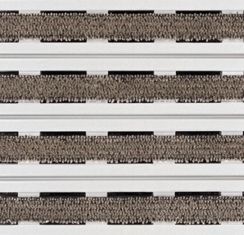 Mata wejściowa FORBO 178015 Tuftiguard – Classic Grey Single Wiper – Open Nuway Tuftiguard - Płytka - 400 mm - 3500 mm - 17  mm