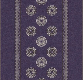 Wykładzina dywanowe FORBO 251305 Chantilly Border Plum Flotex Geometric / Graphic - Rolka - 4.3  mm
