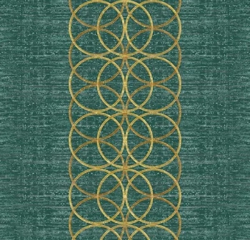 Wykładzina dywanowe FORBO 244003 Apollo Border Jade Flotex Geometric / Graphic - Rolka - 4.3  mm