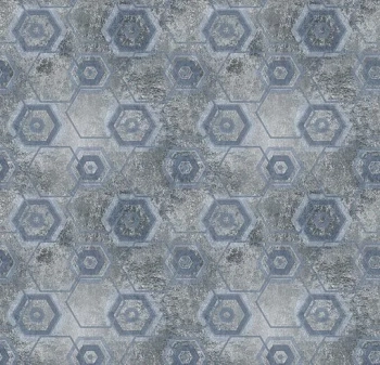Wykładzina dywanowe FORBO 255104 Enigma Large Navy Flotex Geometric / Graphic - Rolka - 4.3  mm