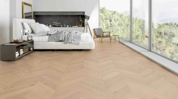 Podłoga drewniana ter Hürne TEH1101312675 Naturholz Parquet Dąb Het Zand Chevron - 600 mm - 120 mm - 14 mm