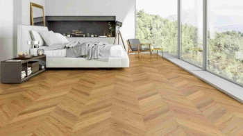 Podłoga drewniana ter Hürne TEH1101312681 Naturholz Parquet Dąb Jambes Chevron - 600 mm - 120 mm - 14 mm