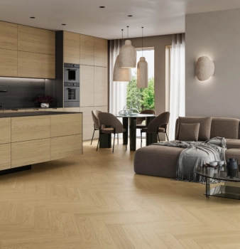 Panele winylowe Barlinek BARDP5000036 Dąb Kremowy jodła klasyczna - Panel - 639.5 mm - 127.9 mm - 5 mm