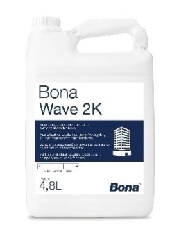 Bona Wave 2K Połysk 5 L Lakier wodny dwuskładnikowy do parkietów i podłóg drewnianych w obiektach komercyjnych o lekkim do umiarkowanego natężeniu ruchu