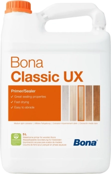 Bona Classic UX 5 L Wodorozcieńczalny podkład do nieobrobionych podłóg drewnianych dający średnio jasne zabarwienie drewna