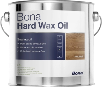 Bona Hardwax Oil Półmat 2.5 L Uszczelniający olej zapewniający trwałą ochronę i odporność na ścieranie i powstawanie śladów po obuwiu